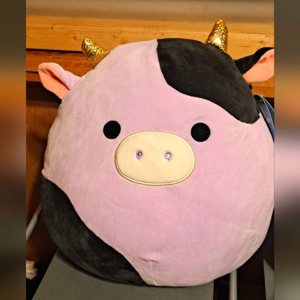 Squishmallow 🇺🇸 OG 12” Alexie purple cow